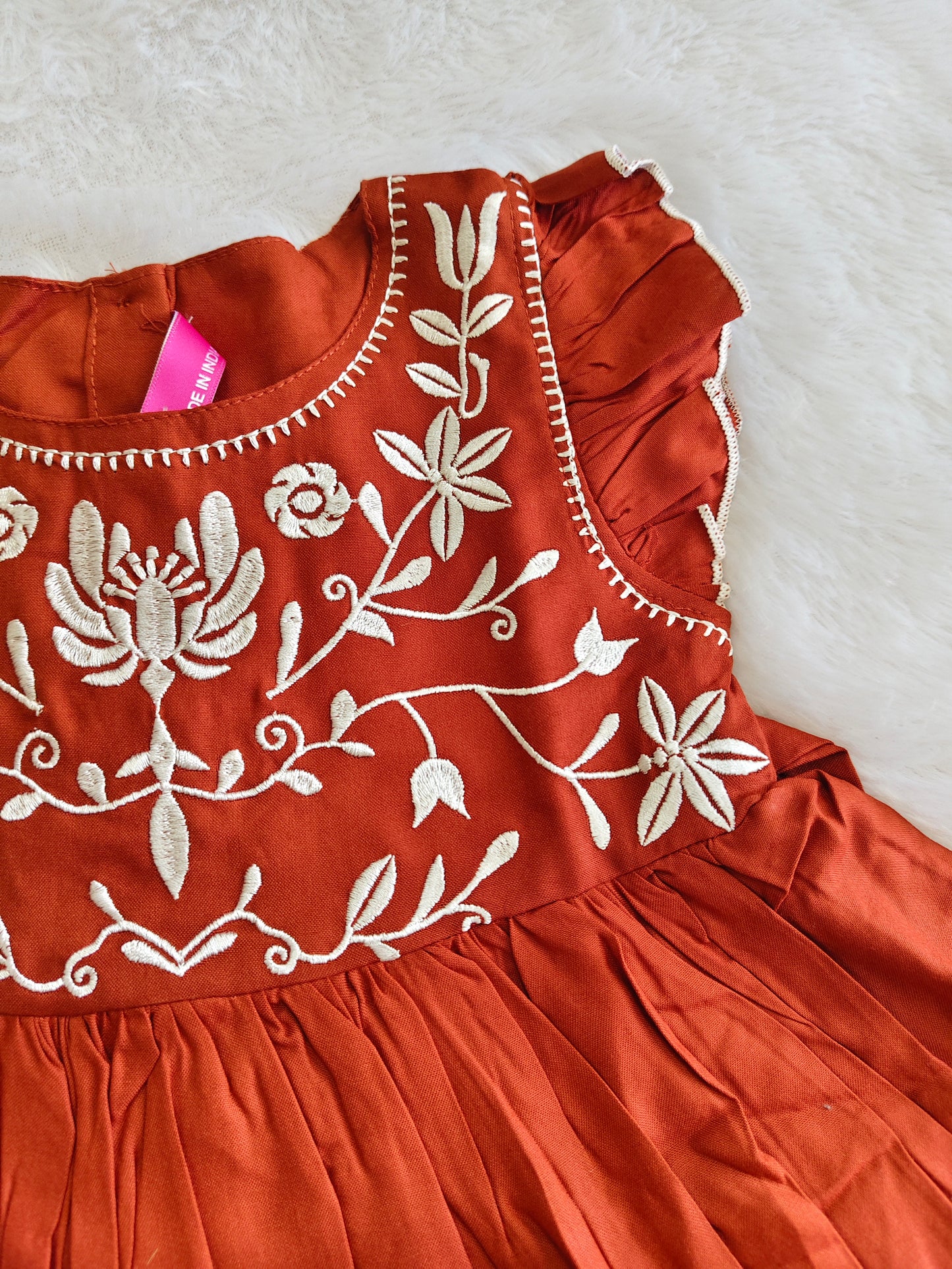 Rust charming frock