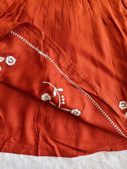 Rust charming frock